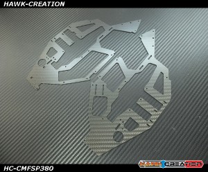 Hawk Creation Carbon Main Frame Set (L+R) For MSH PROTOS 380